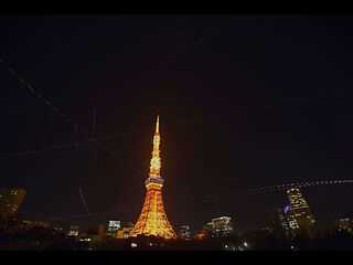 東京タワー いろいろな光跡