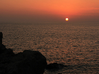 大山岬の夕陽