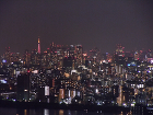 船堀タワーから東京タワーを見る
